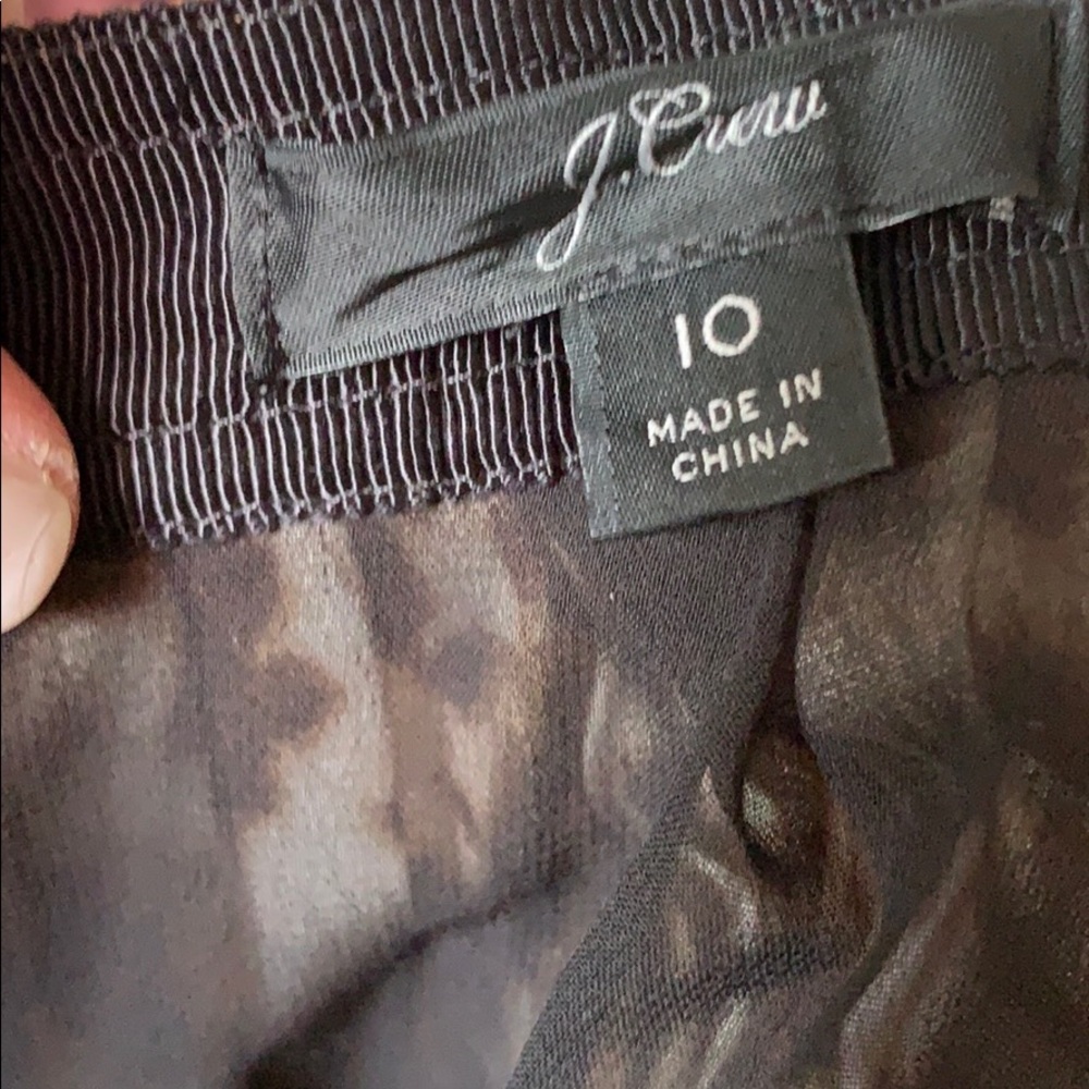 New Without Tag J. Crew Leopard Pleated Skirt 10 - Picture 6 of 8